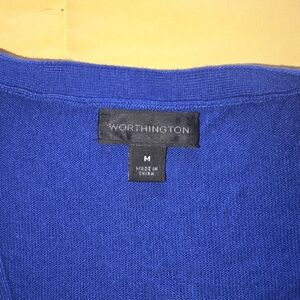 Worthington Women's Royal Blue Sweater - M
